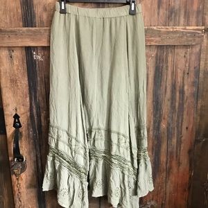 Chico’s Skirt Olive Green